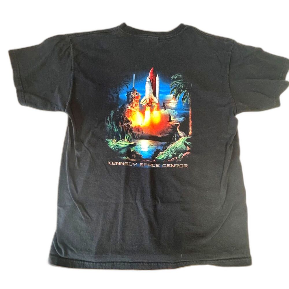 Vintage Kennedy Space Center NASA Pocket T Shirt Cotton Large